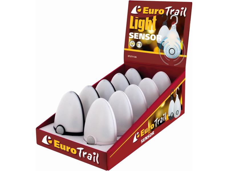 Eurotrail Campinglampe Nachtlicht mit Bewegungsmelder Sensor Zelt Lampe