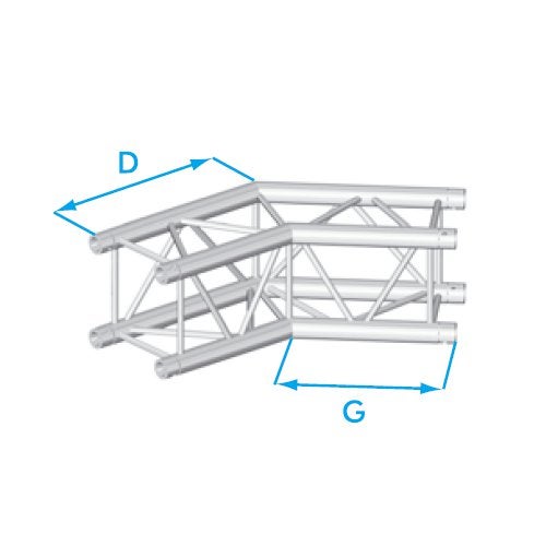 Prolyte X30V-C005 vierkant truss 135 graden hoek