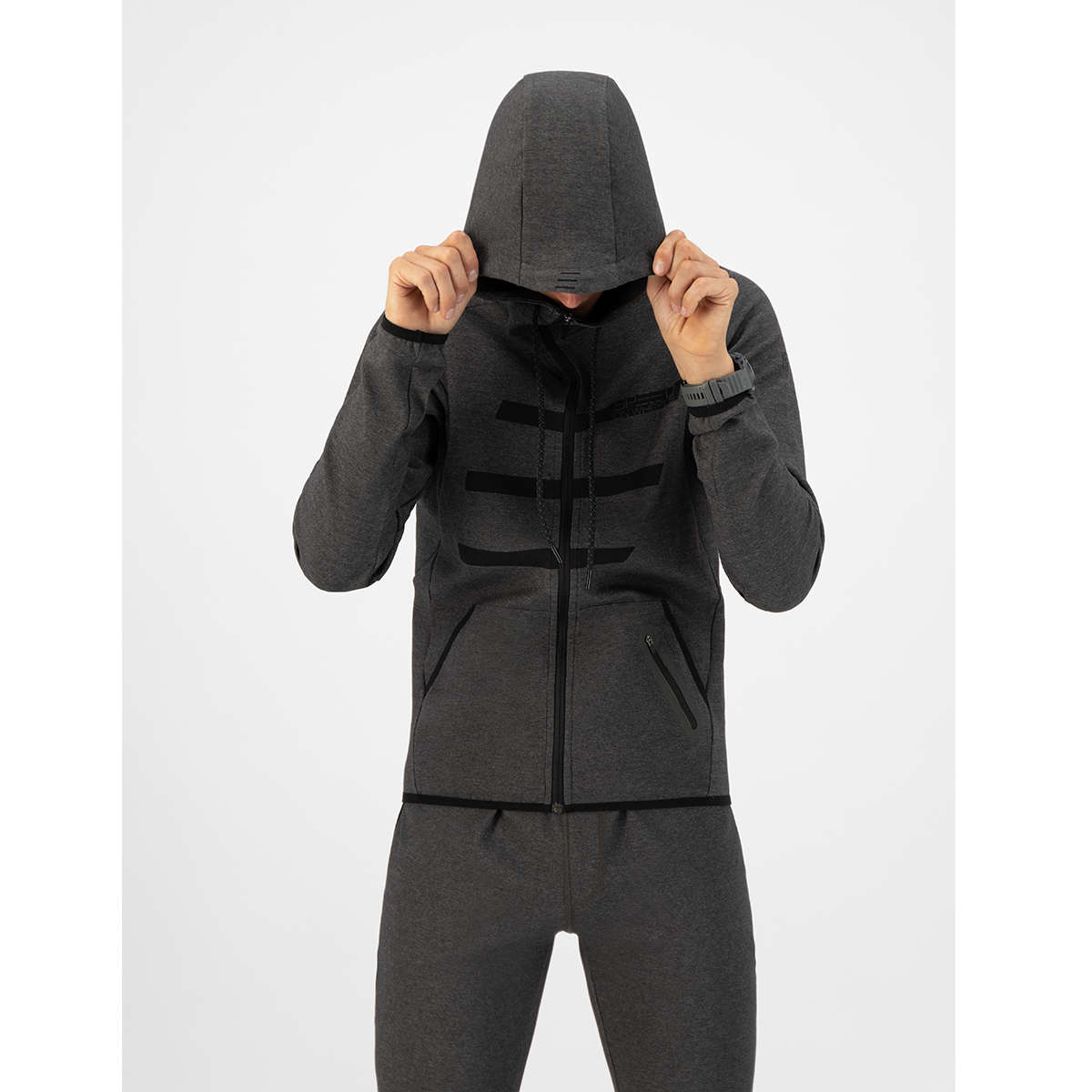 FUTURUM Tech Hoodie SPEED ON WHEELS "E" Dark Grey