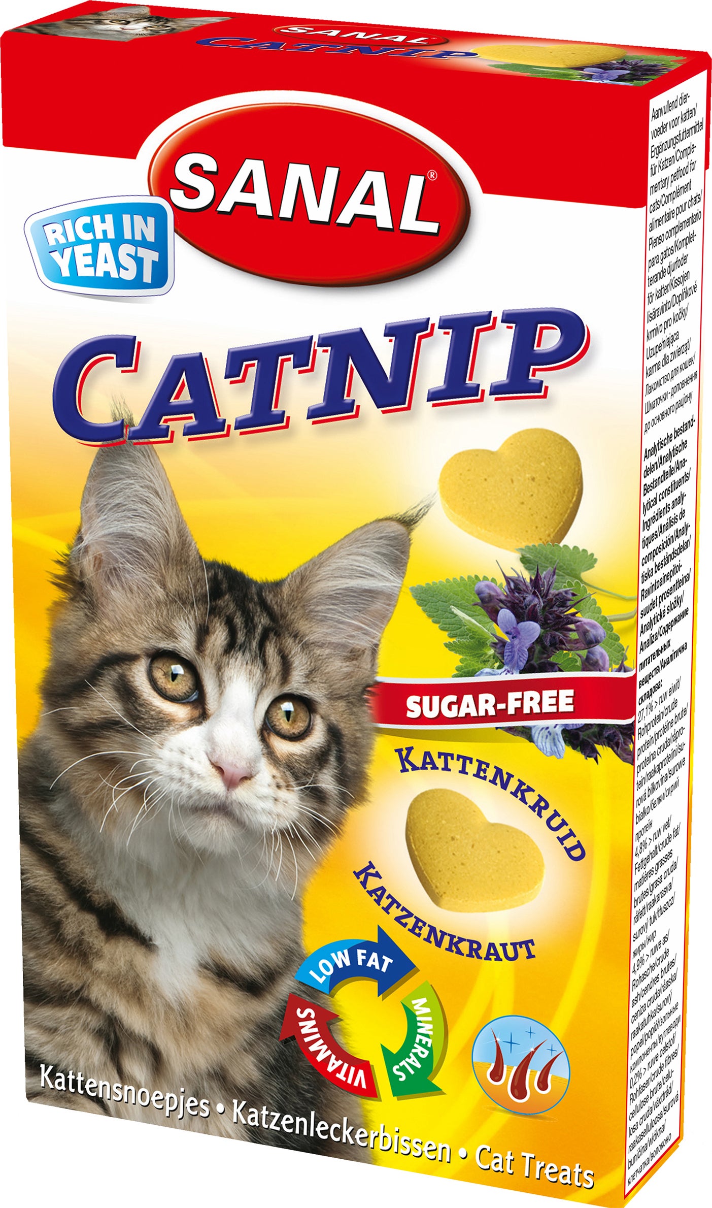 Sanal kattensnack hartjes kattenkruid adult 30 g