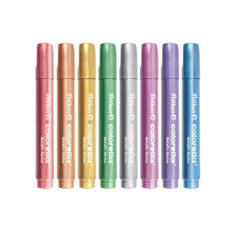 Pelikan Fasermaler Colorella® Metallic, 8 Farben