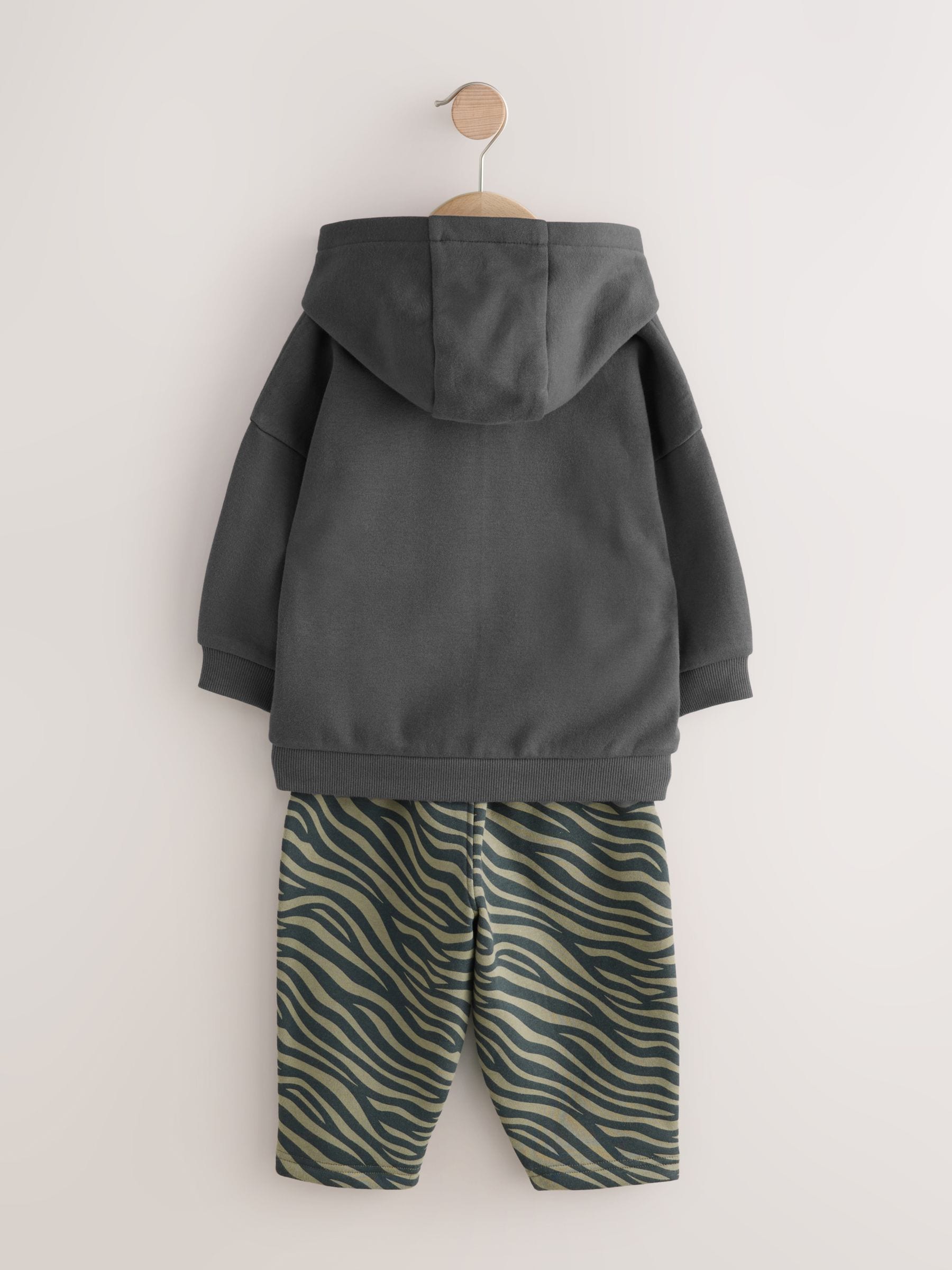 Antraciet - Set met hoodie en joggingbroek (3 mnd - 7 jr)