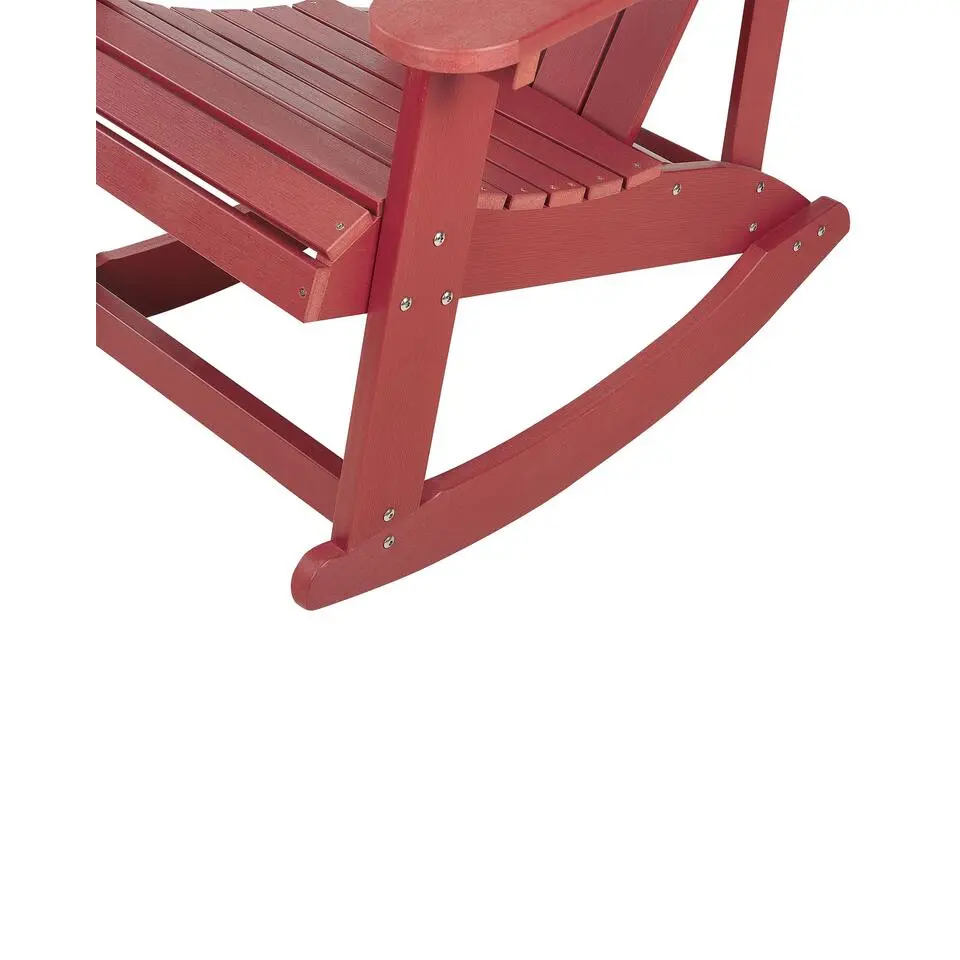 ADIRONDACK - Schommelstoel - Rood - Kunsthout