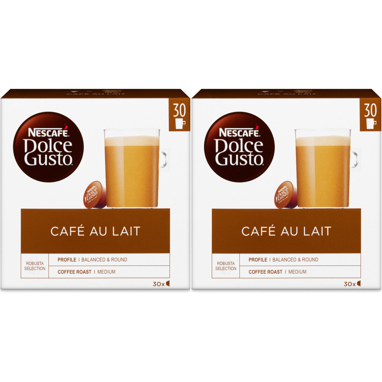 Nescafé Dolce Gusto Café au Lait 2x30 Kapseln