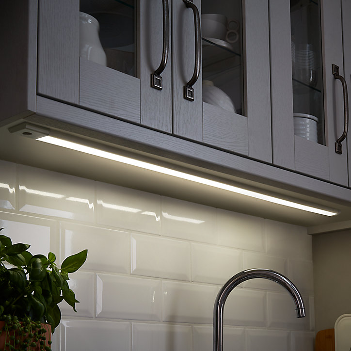 Éclairage sous meuble LED intégrée Upha 900lm 15W IP20 Colours argent