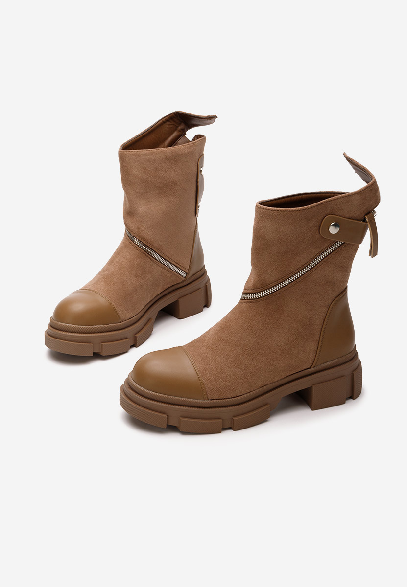 Bottines hautes femme bruns Diezma