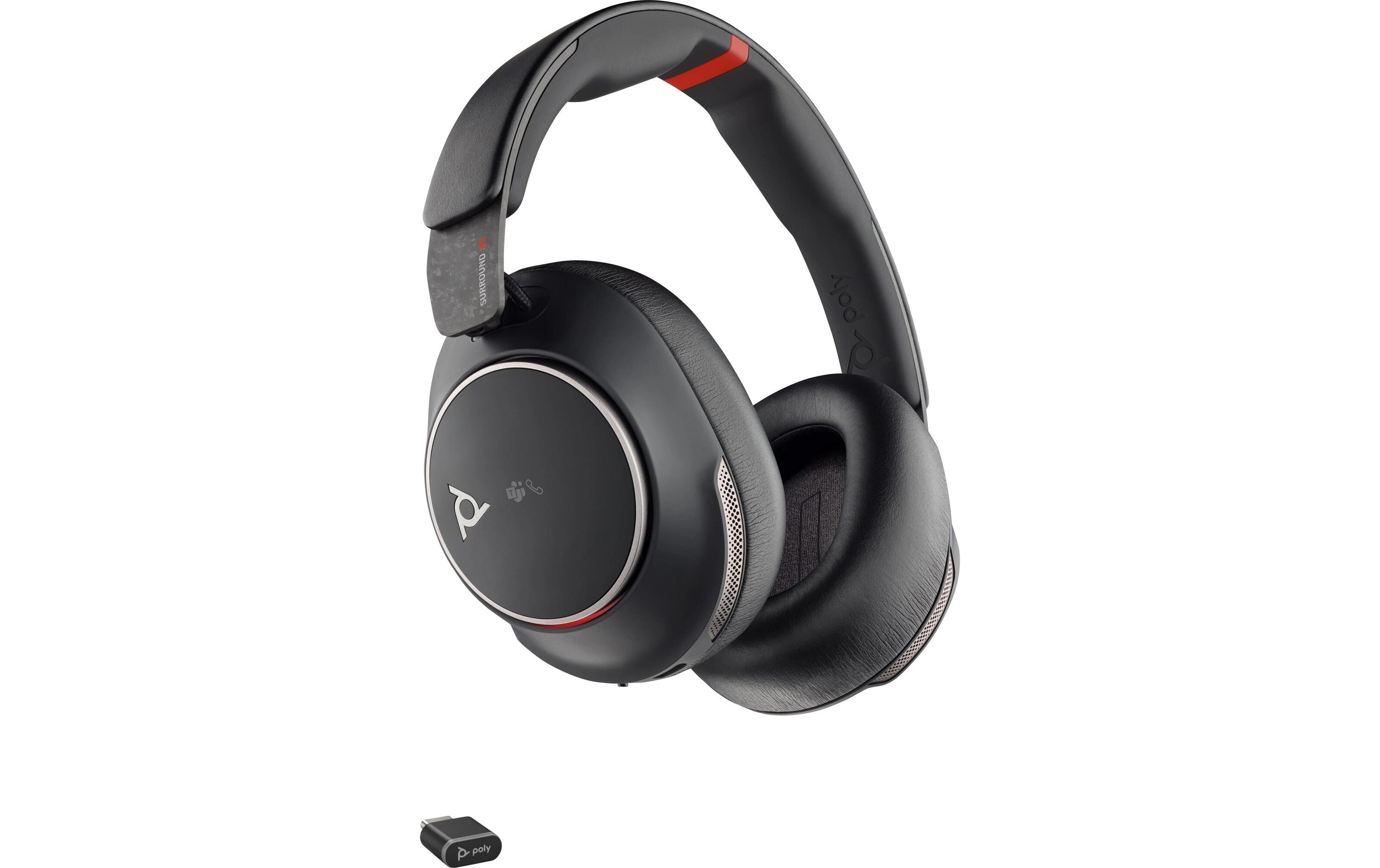 Headset Poly Voyager Surround 85 MS<br>Bluetooth-Headset mit adaptiver ANC und kabellosem Aufladen