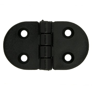 SCHARNIER KUNSTSTOF 75X40MM ZWART
