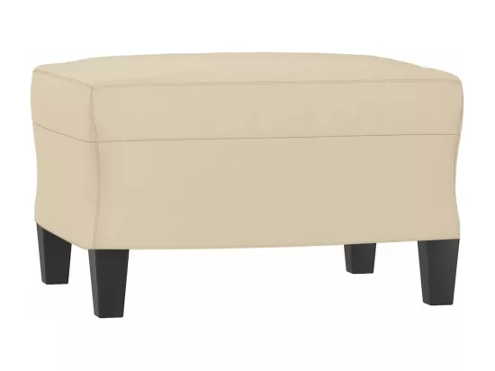 Ensemble de canapés 3 pcs avec coussins Crème Tissu microfibre