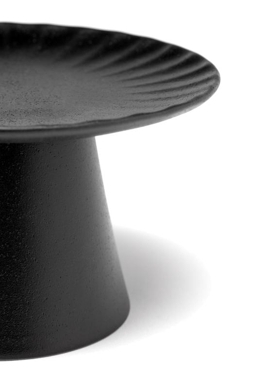 Serax Inku by Sergio Herman taartplateau small Ø15 zwart