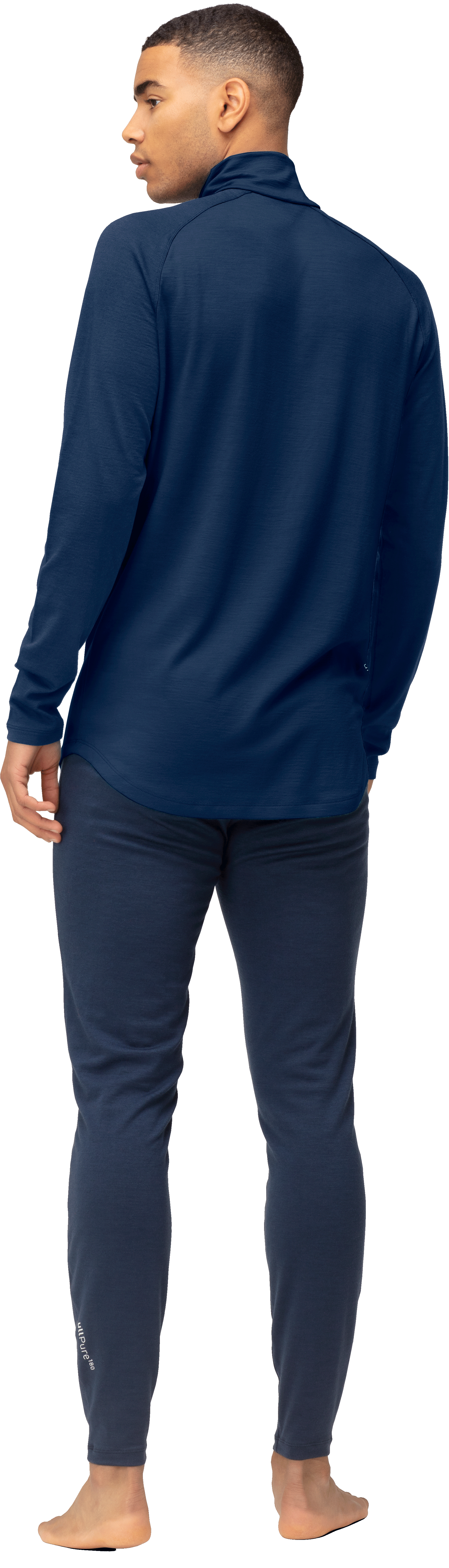 Norrøna Men's Femund pureUll Zip Neck Indigo Night
