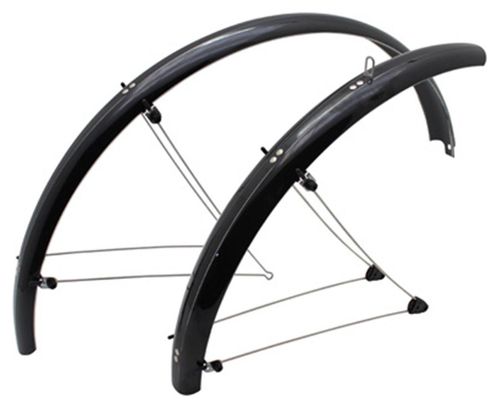 GARDE BOUE VTT TRINGLES 20'' STRONGLIGHT COUNTRY 54mm NOIR (PAIRE) AVEC FIXATION CLASSIC TRINGLES INOX