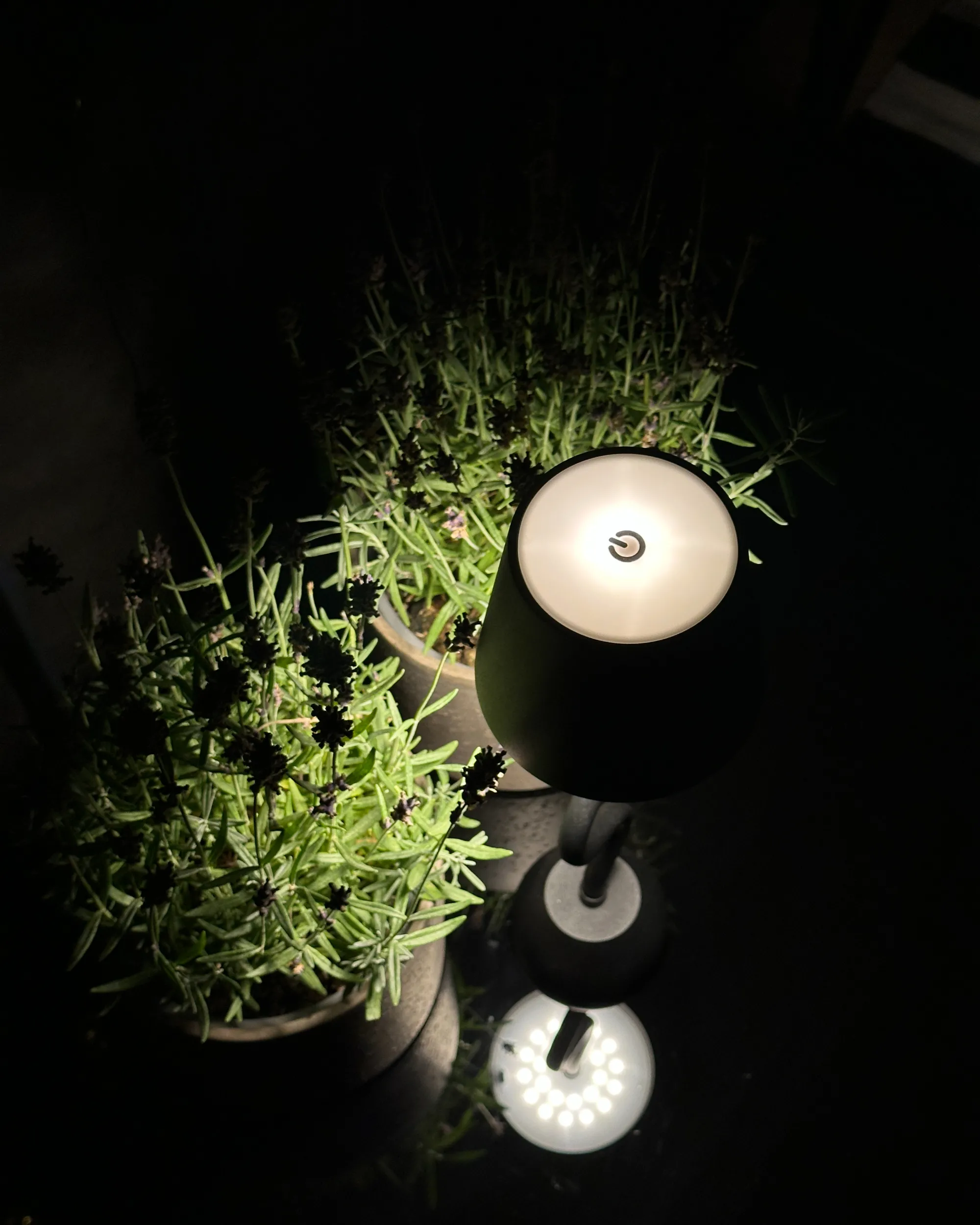 LED draadloze tafellamp VOUGA met dimmer Metaal Zwart