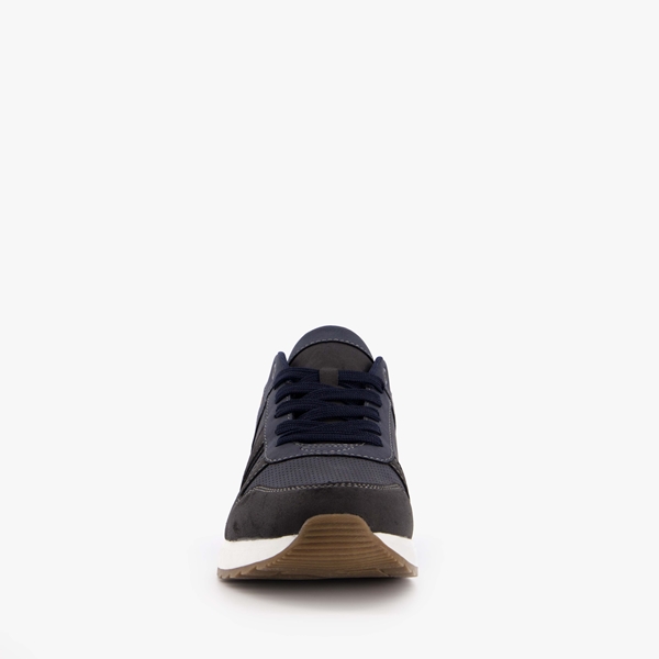 Blue Box heren sneakers blauw/bruin