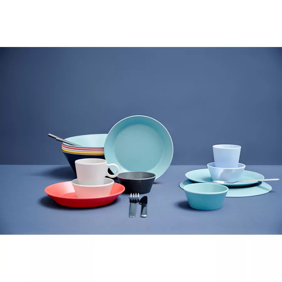 Mepal Camping Geschirr Set mit Besteck Bloom schwarz