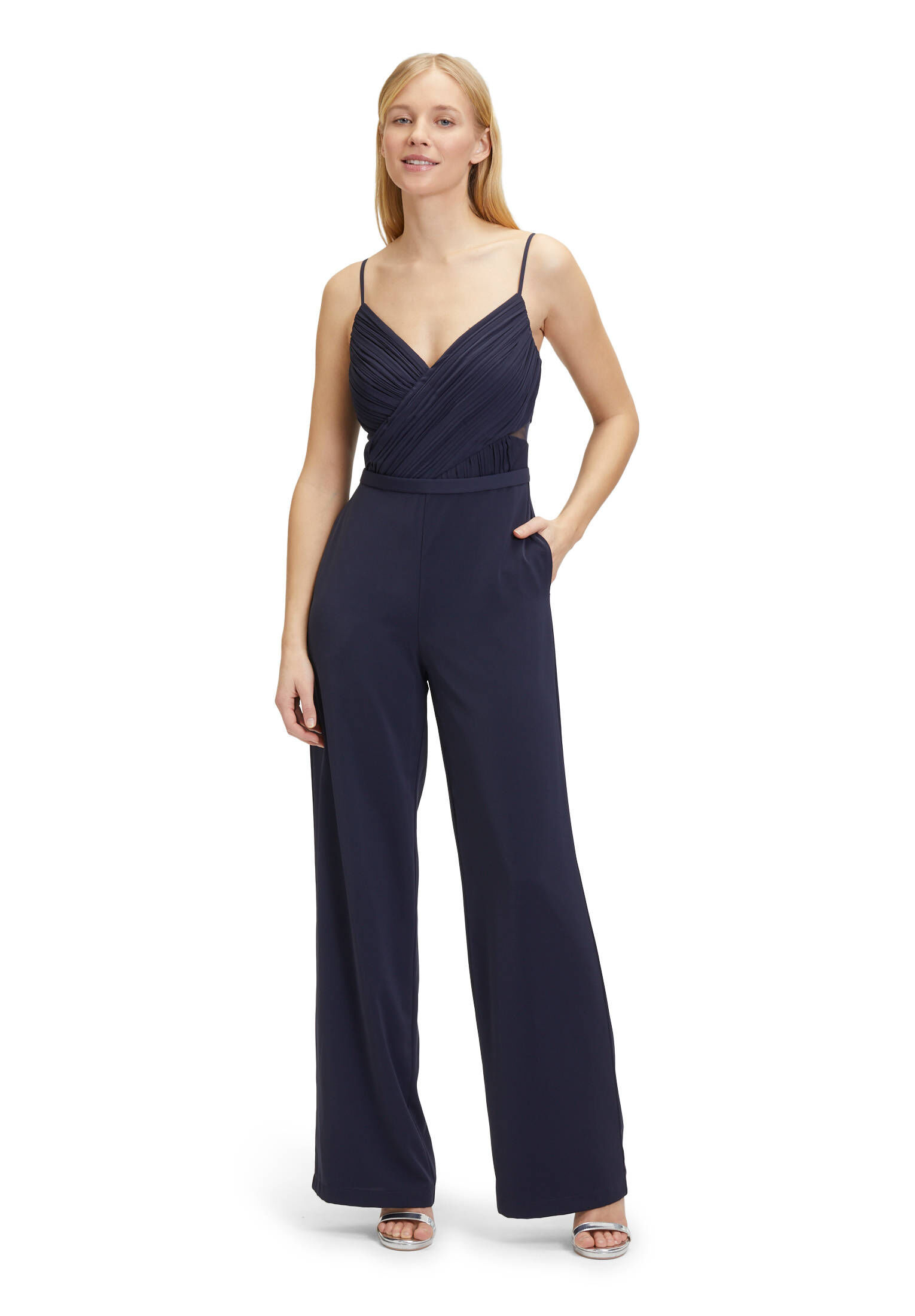 Vera Mont| Damen Jumpsuit mit V-Ausschnitt