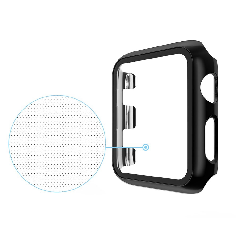 Apple Watch Series (42 mm) Hardcase Bumper   Display Schutzfolie - Schwarz
