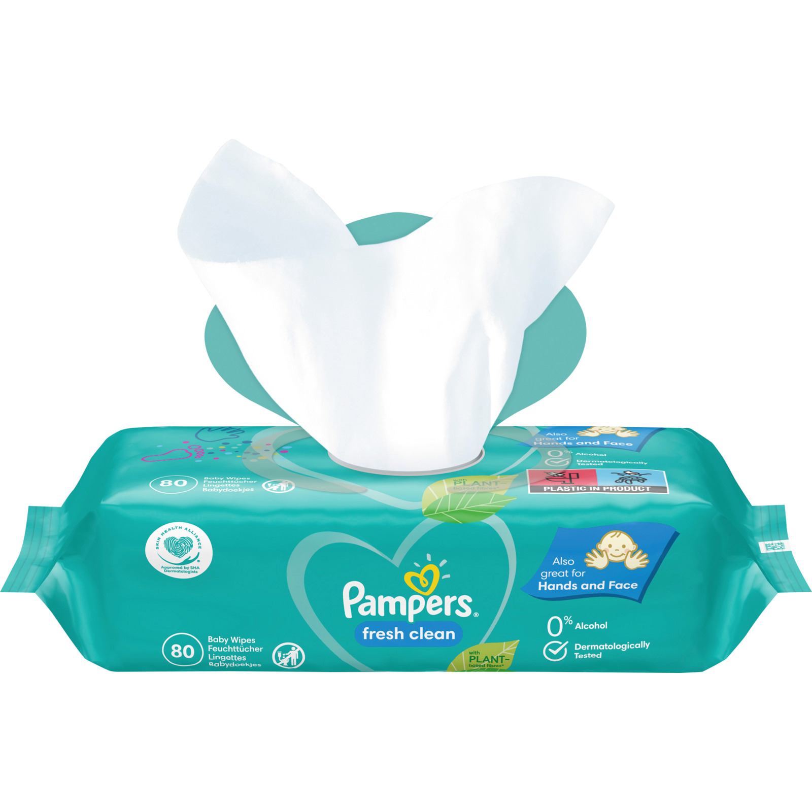 Pampers Feuchttücher Fresh Clean XXL 8 x 80 Stück