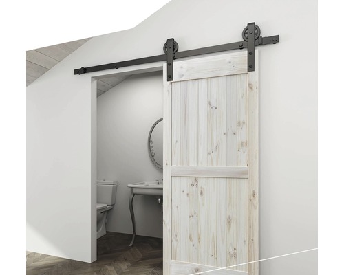 Intersteel 200 cm Wielschuifdeursysteem, zwart