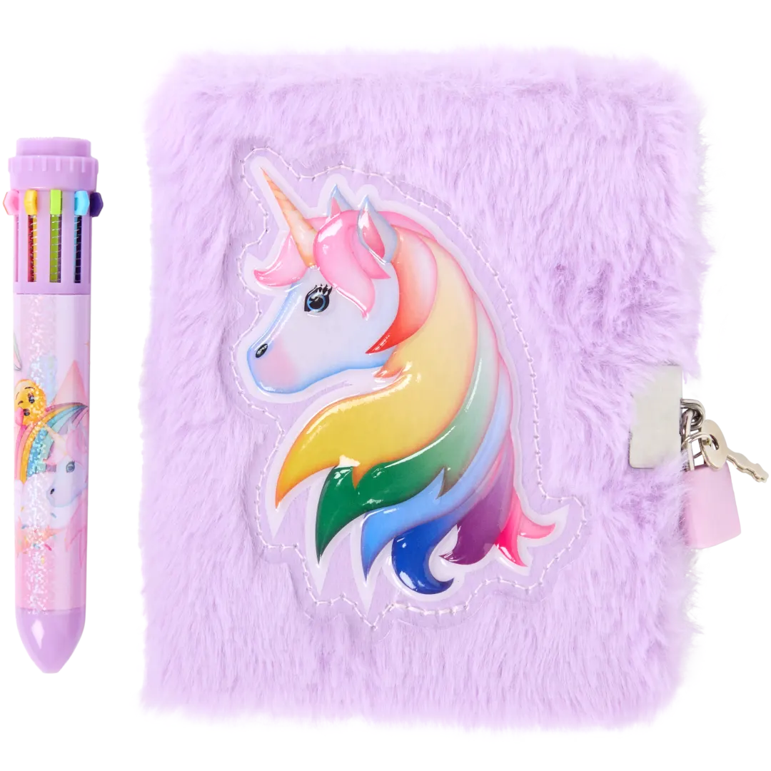 Fluffy dagboek met slot Diverse varianten