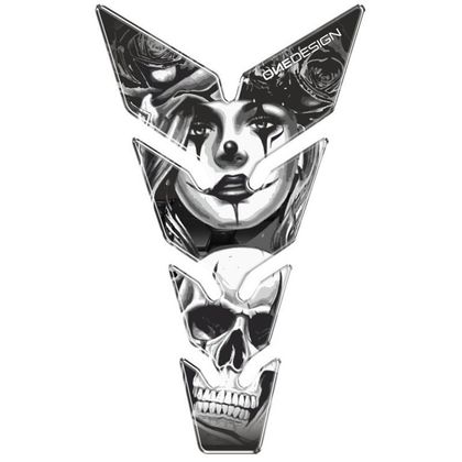 Protège réservoir Puig SKULL & POKER Universel - Noir