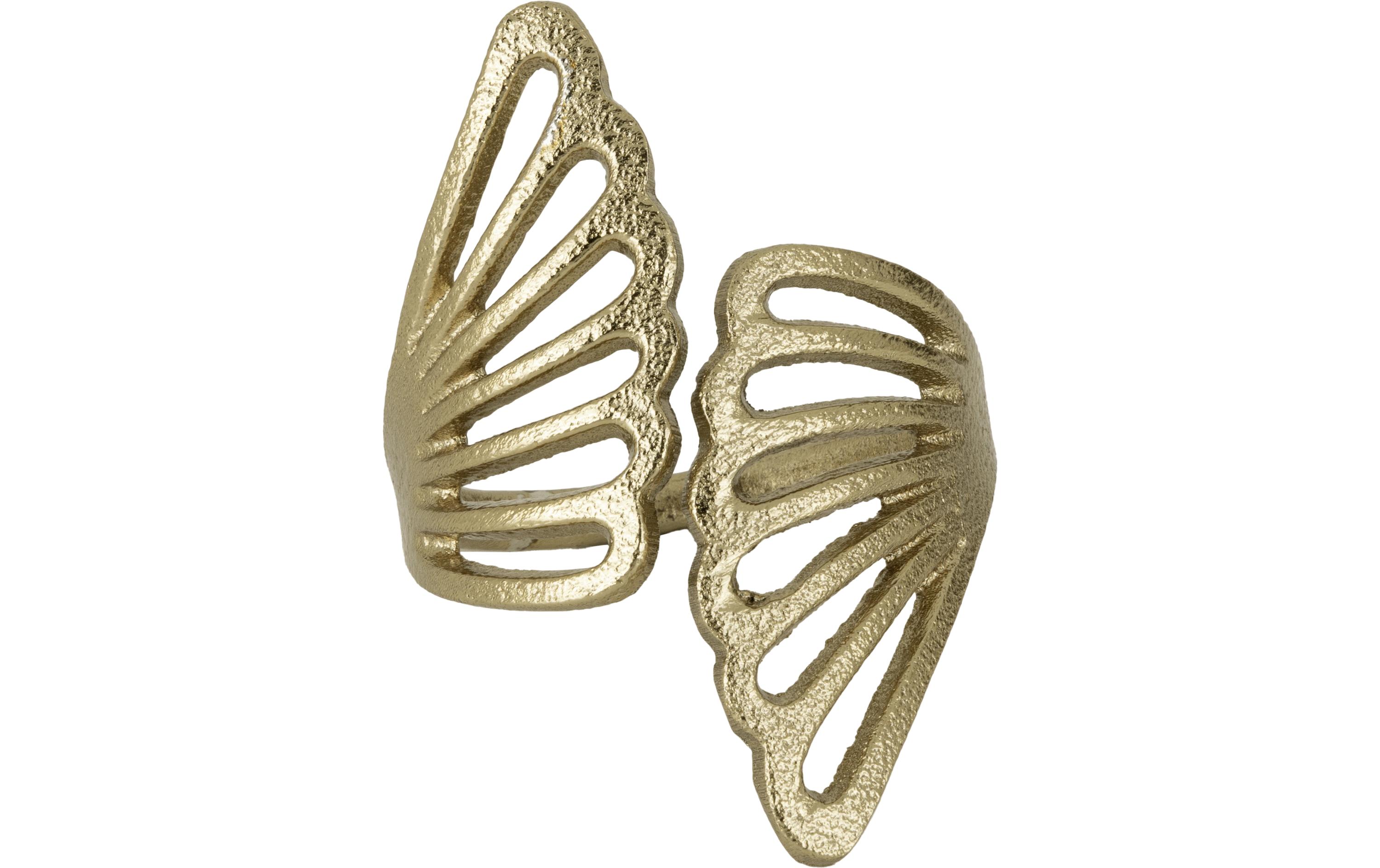 Serviettenring Janapur 5.2 x 7.4 x 5.3, GoldGoldener Serviettenring für edle Tischdekorationen.