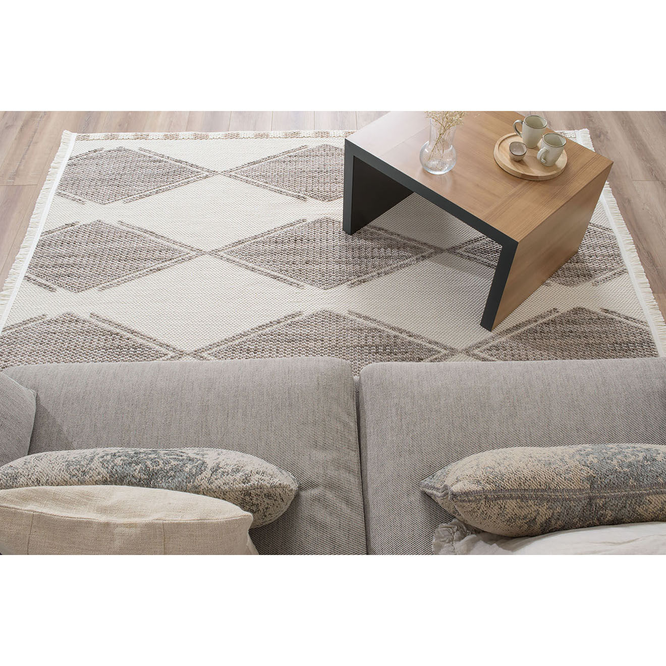 Nazar Rugs Tapis Bali 730 crème - 160x230 cm