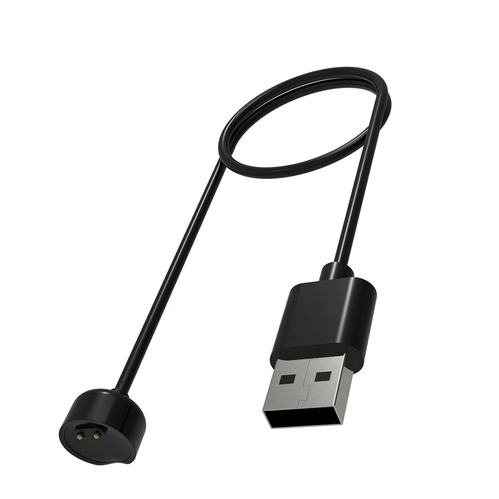 (40cm) Magnetisches USB Ladekabel für Xiaomi Mi Band 5 / 6 / 7 - Schwarz