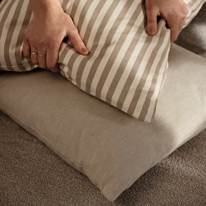 Ferm Living - Strand Outdoor Kissen, 50 x 50 cm, sand