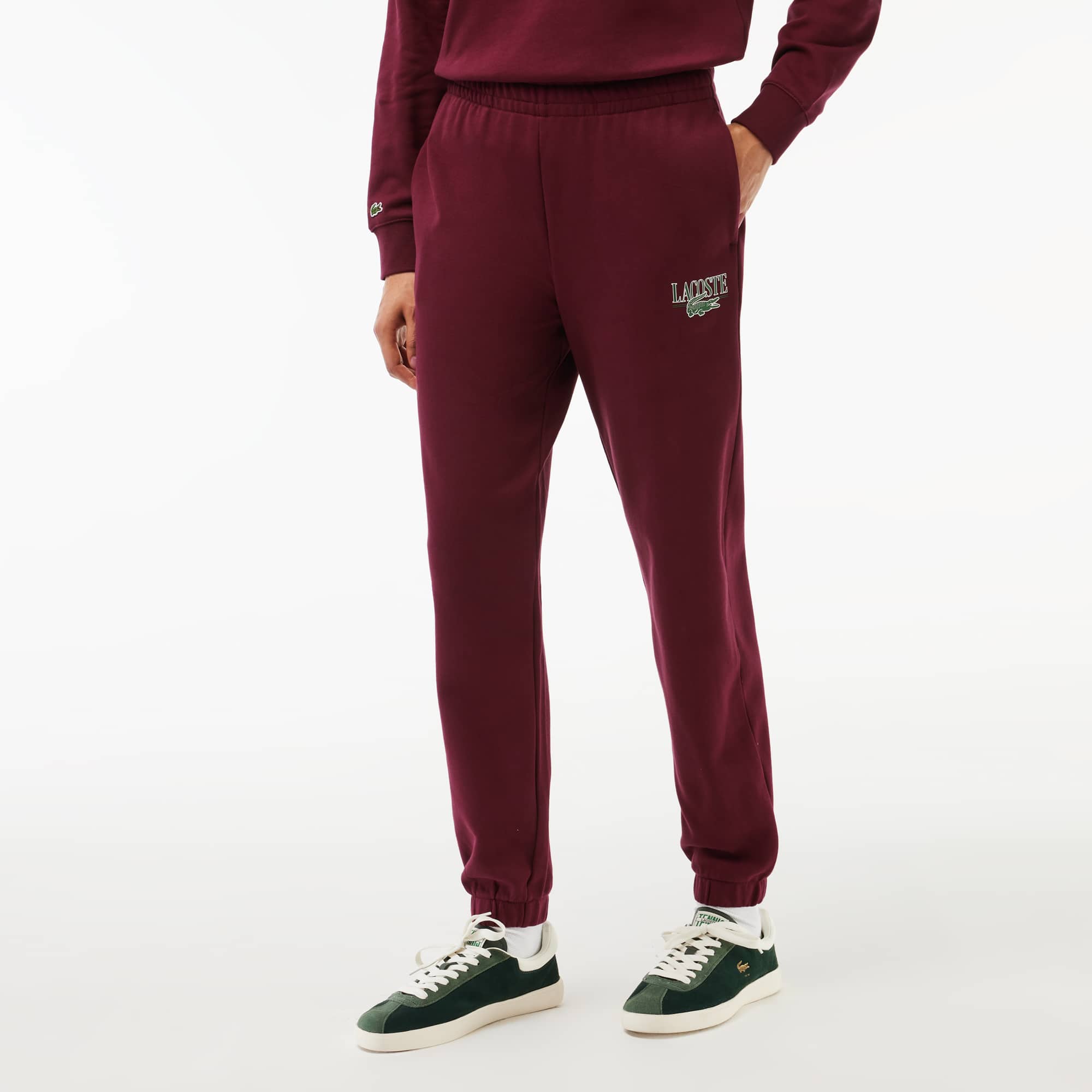 Pantalon de survêtement Jogger imprimé Lacoste Pantalons de survêtement - Rouge - Lacoste - Femme