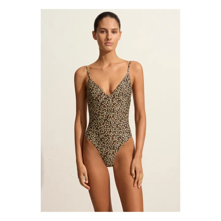 Matteau Maillot 1 Pièce Plunge | Marron