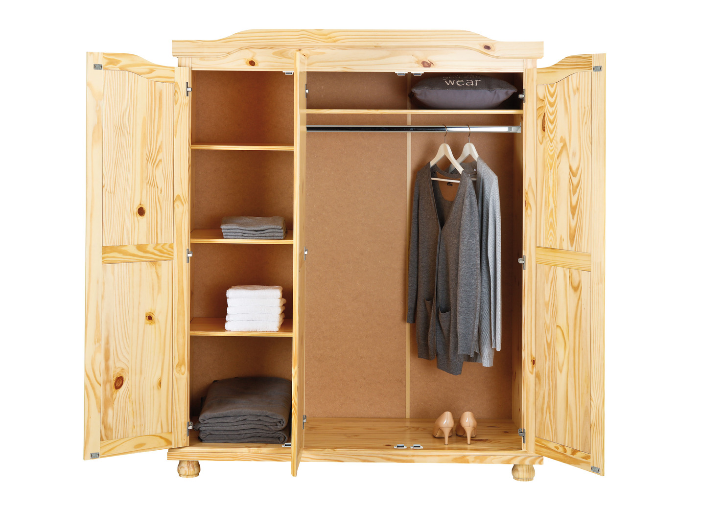 Kleiderschrank aus massiver Kiefer