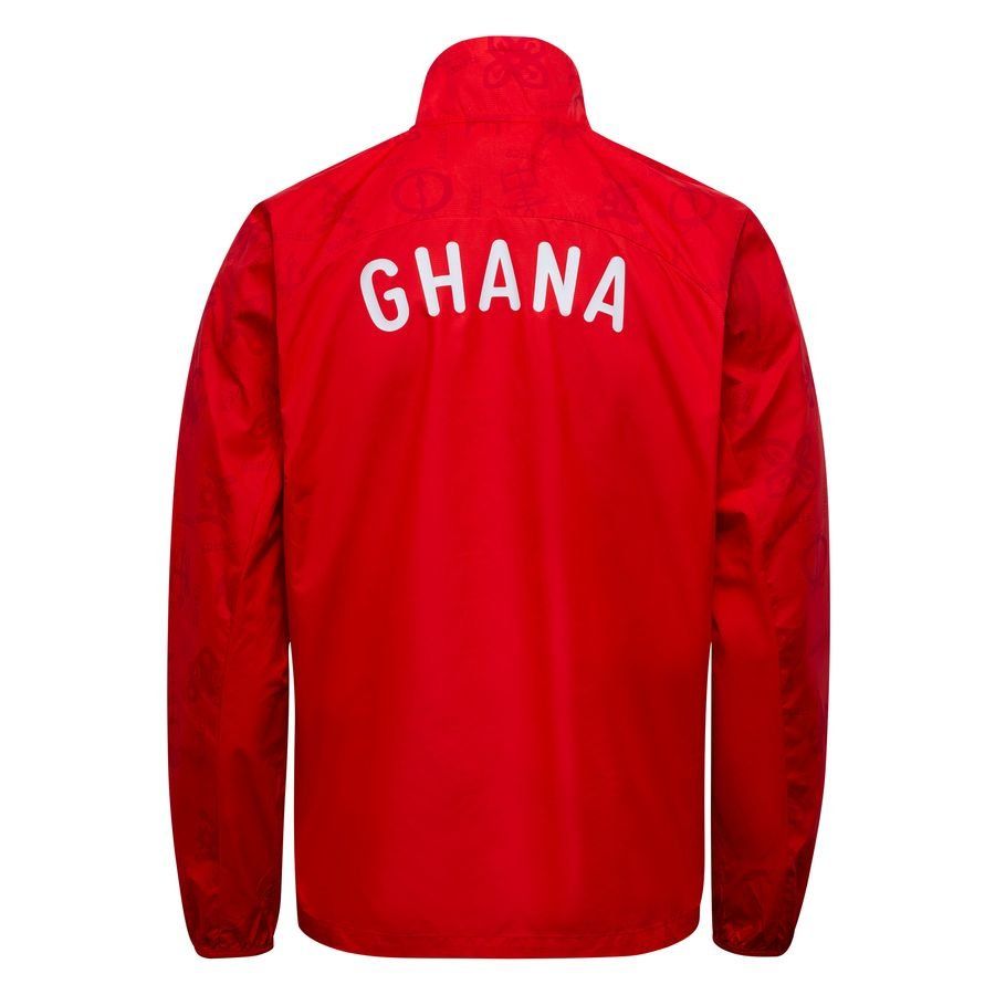 Ghana Veste Avant-Match Woven Anthem Africa Cup of Nations 2025 - Rouge/Blanc