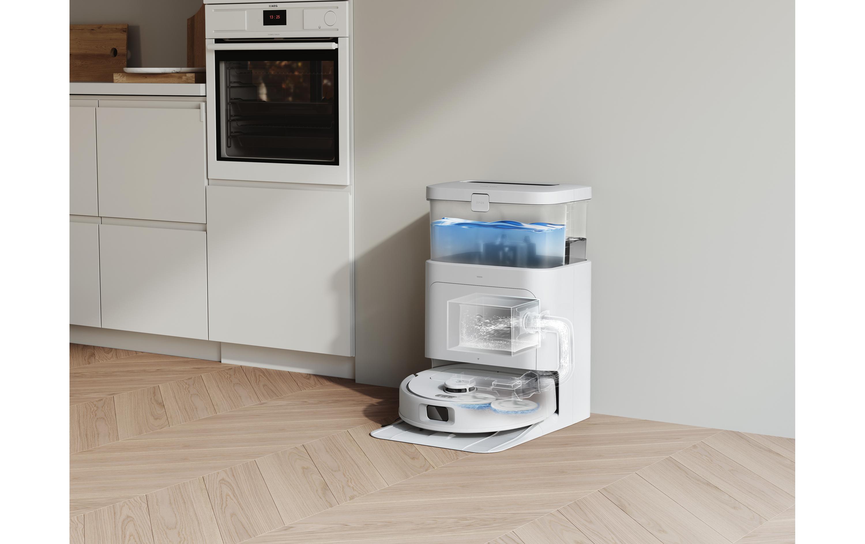Saug- und Wischroboter Deebot N30 Pro Omni Weiss<br>Vollautomatische Reinigung mit starker Saugkraft, Wischfunktion und intelligenter Absaugstation