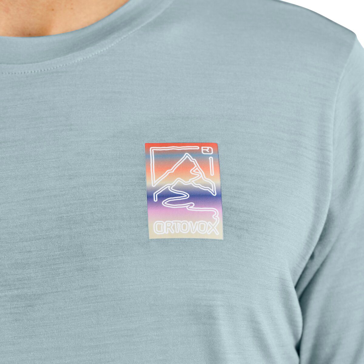 ORTOVOX 140 Cool Mountain Gradient T-Shirt Herren glacier grey