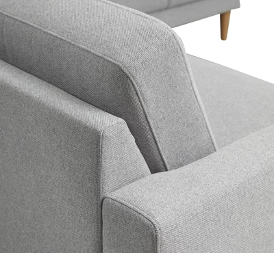 Linea højrevendt hjørnesofa med pufafslutning