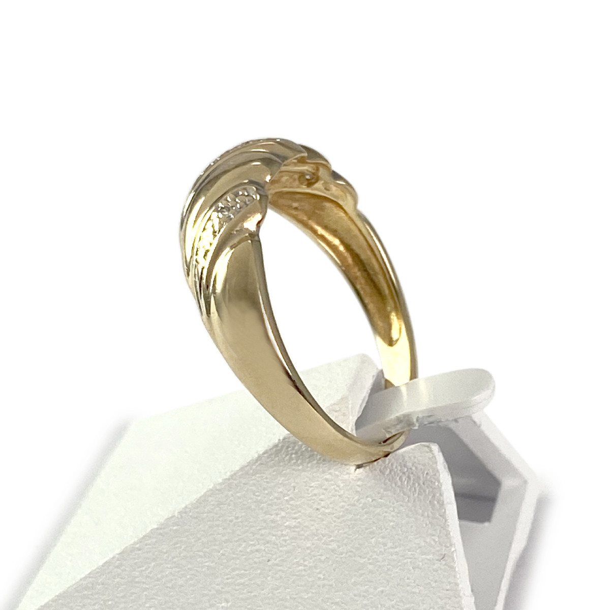 Bague d'occasion or 750 jaune diamants
