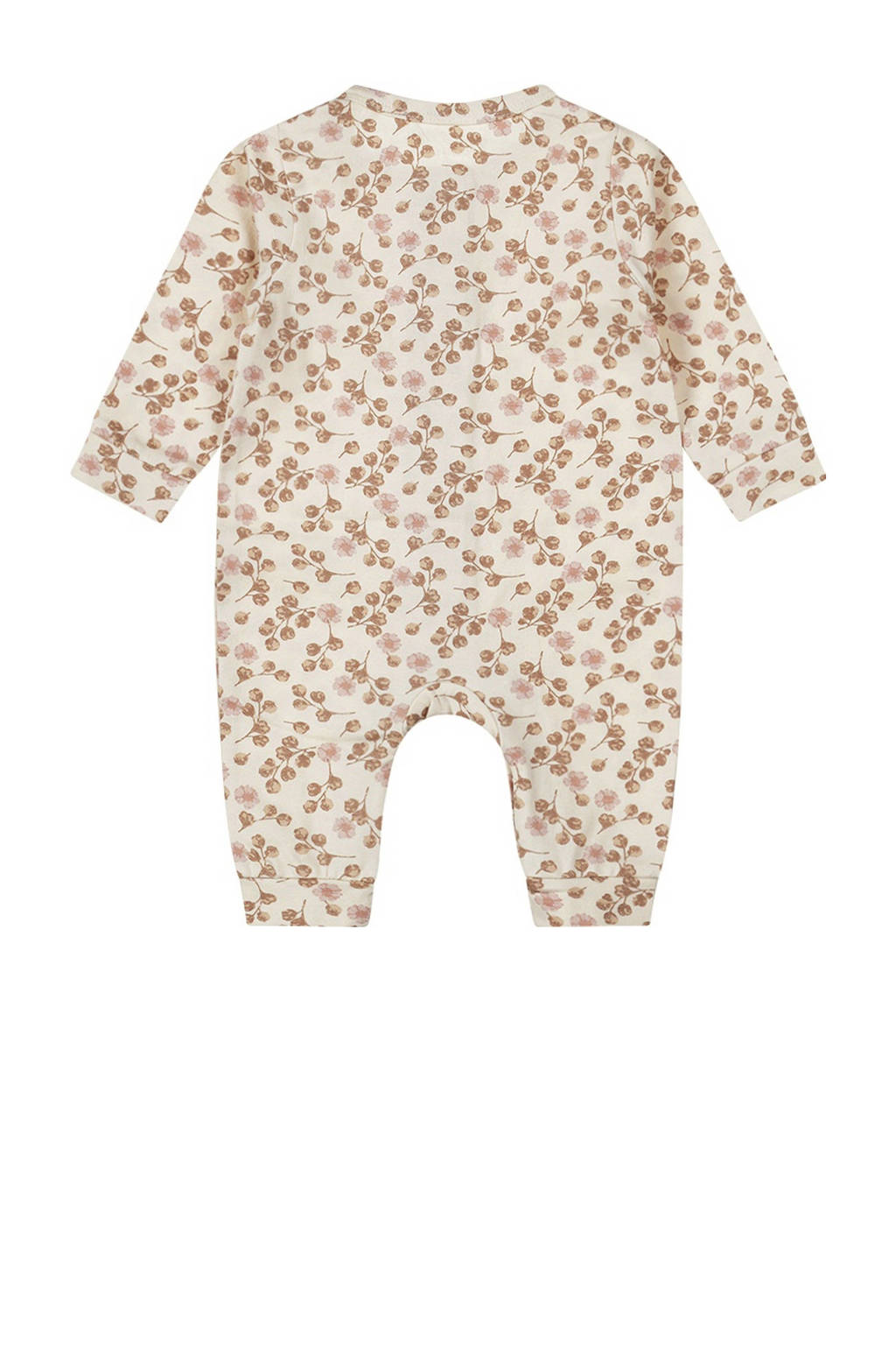 Dirkje baby boxpak met all over print lichtbruin/roze/ecru