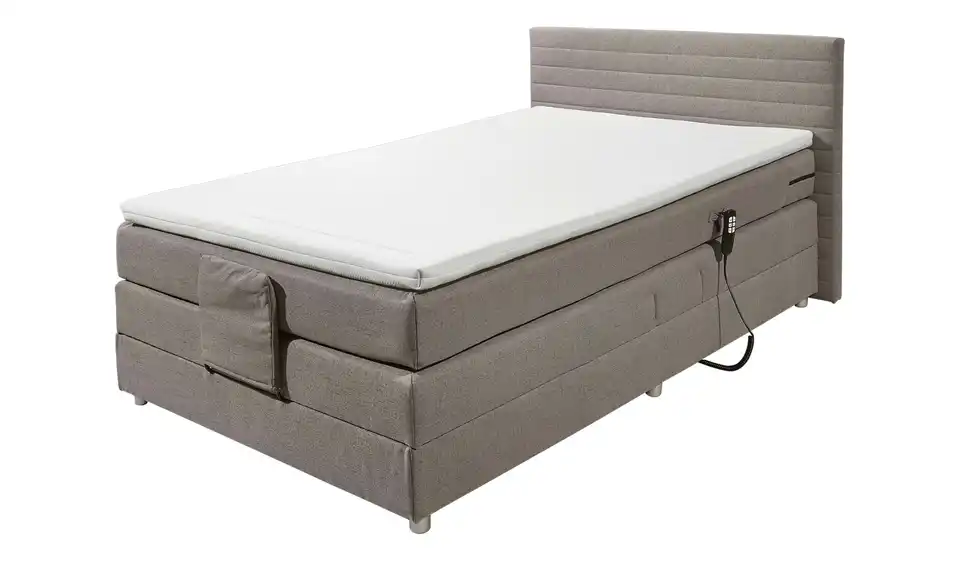 Boxspring-Motorbett Carmen Grau 90 cm