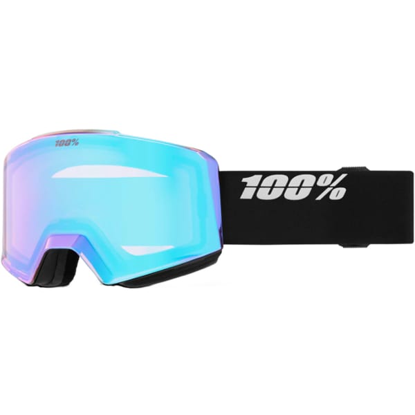 Masque de ski 100PERCENT NORG HIPER GOGGLE BLACK/SILVER MIRROR SILVER LENS