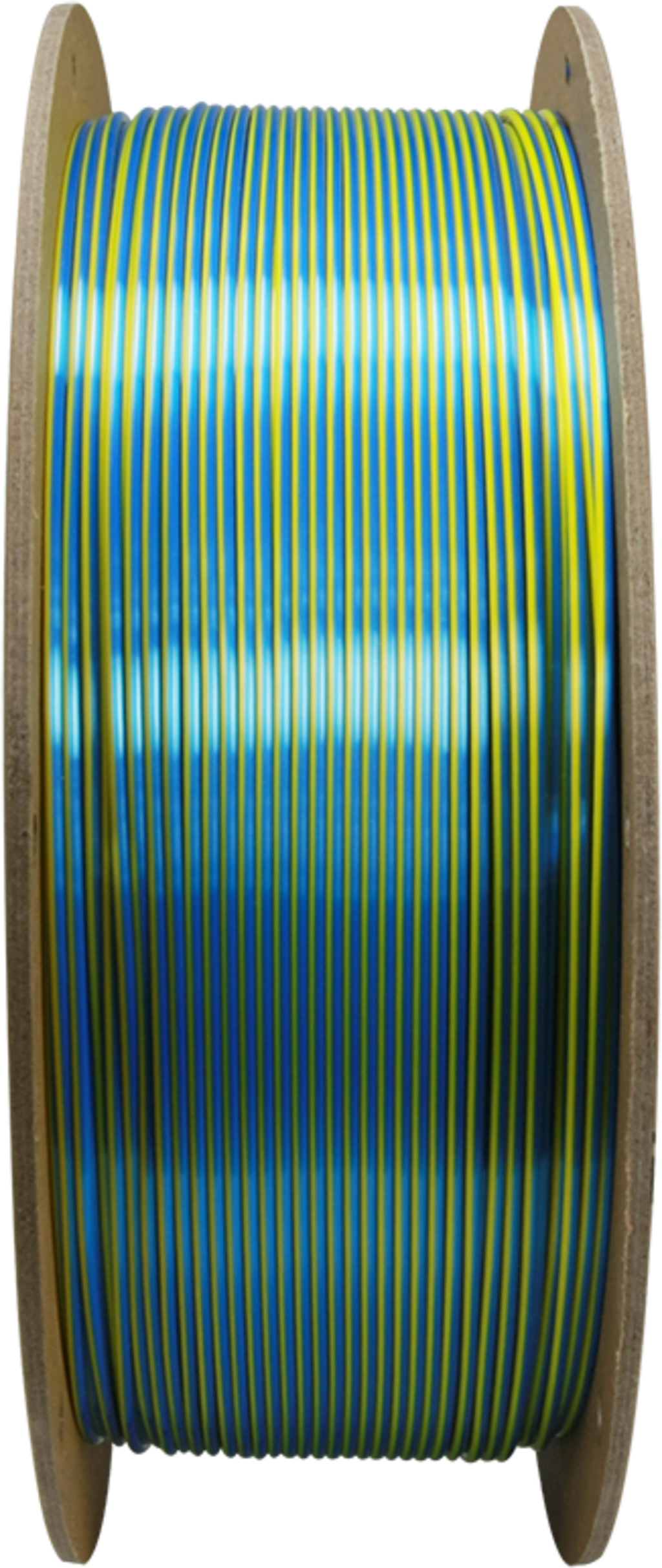 Polymaker  PolyLite Dual Silk PLA Chameleon Yellow-Blue, 1,75 mm / 1000 g    Zweifarbiges PLA-Filament mit seidigem Finish
