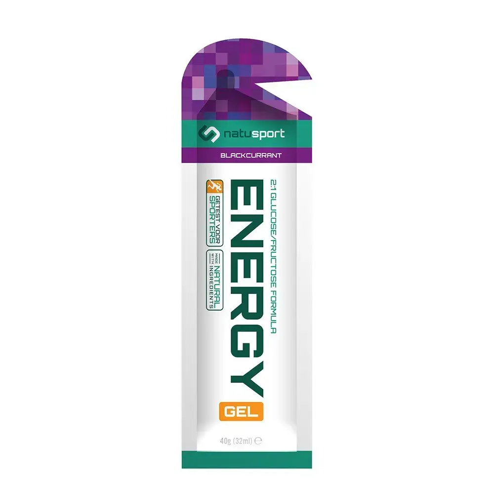 Natusport Energy Performance Gel Zwarte Bes 12 stuks