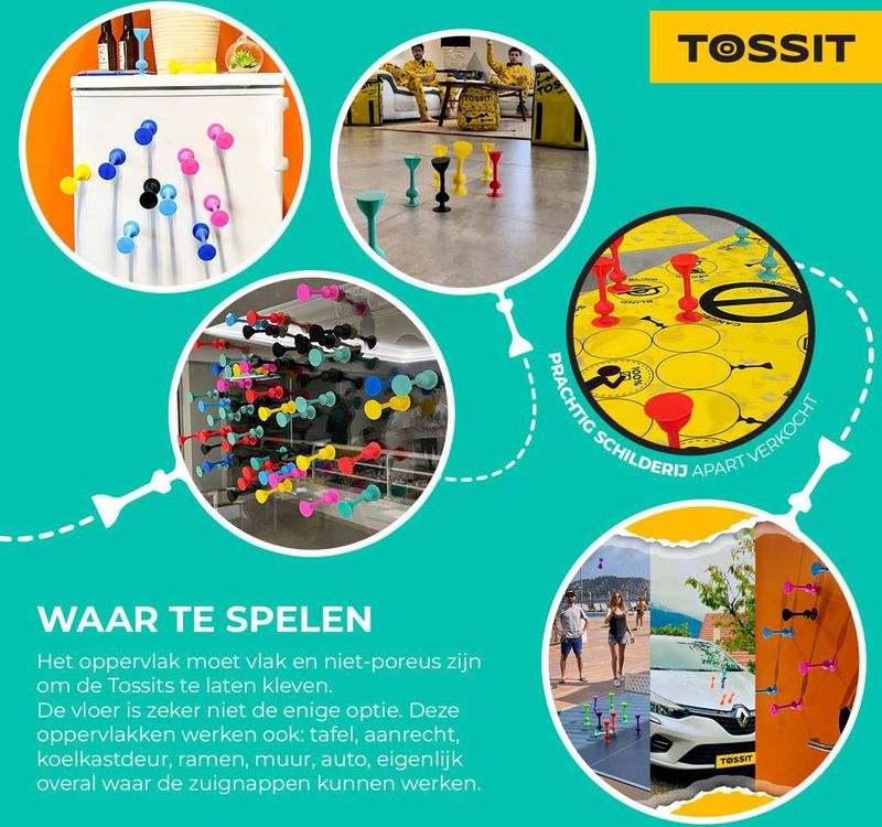 TOSSIT - Bordspel - Multicolor - Kunststof - Voor 2 Spelers