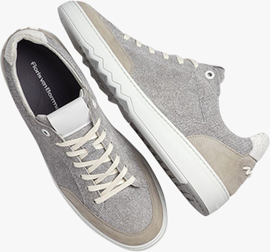 FLORIS VAN BOMMEL lichtgrijze floris van bommel lage sneakers sfm-10183