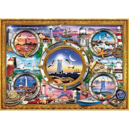 Schmidt Spiele Puzzle - Peter Moreno, Leuchttürme, 1000 Teile