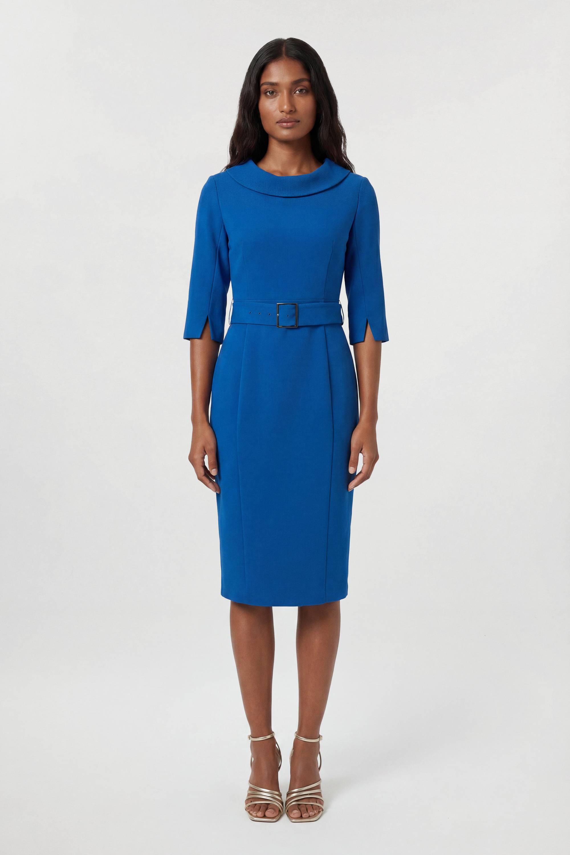 KarenMillen Robe Crayon Midi Ajustée À Col Roulé
