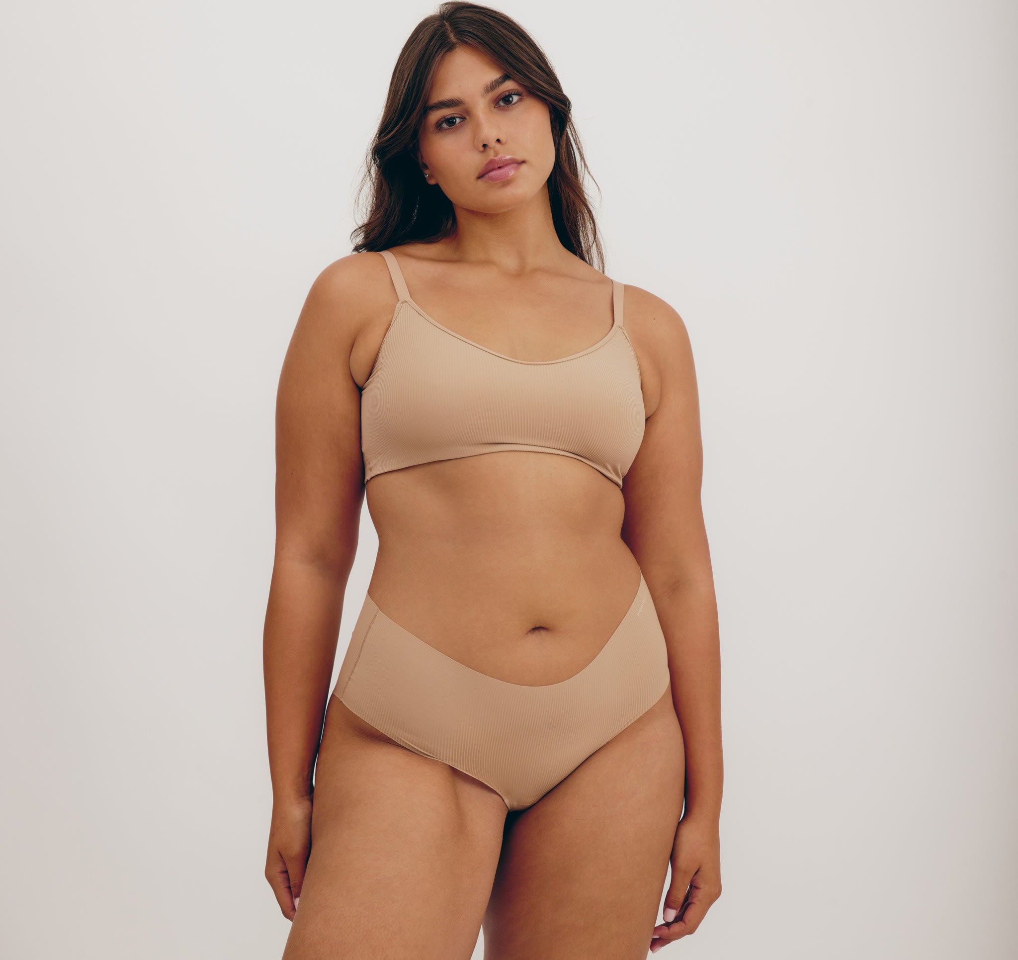 RECYCLED NYLON<br>Naked Rib Hipster 3-pack