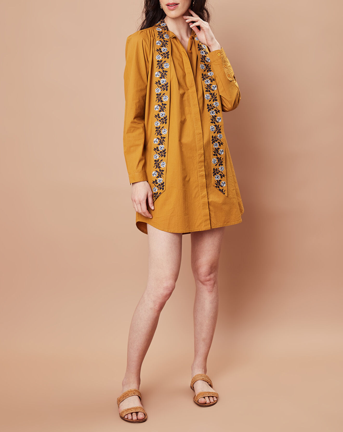 Inouitoosh Robe/Tunique Florencia en Coton bronze