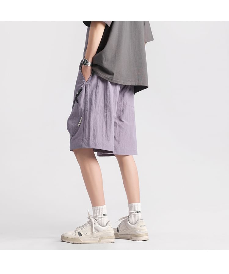 Breeson - Cargoshorts met trekkoord in de taille en wijde pijpen