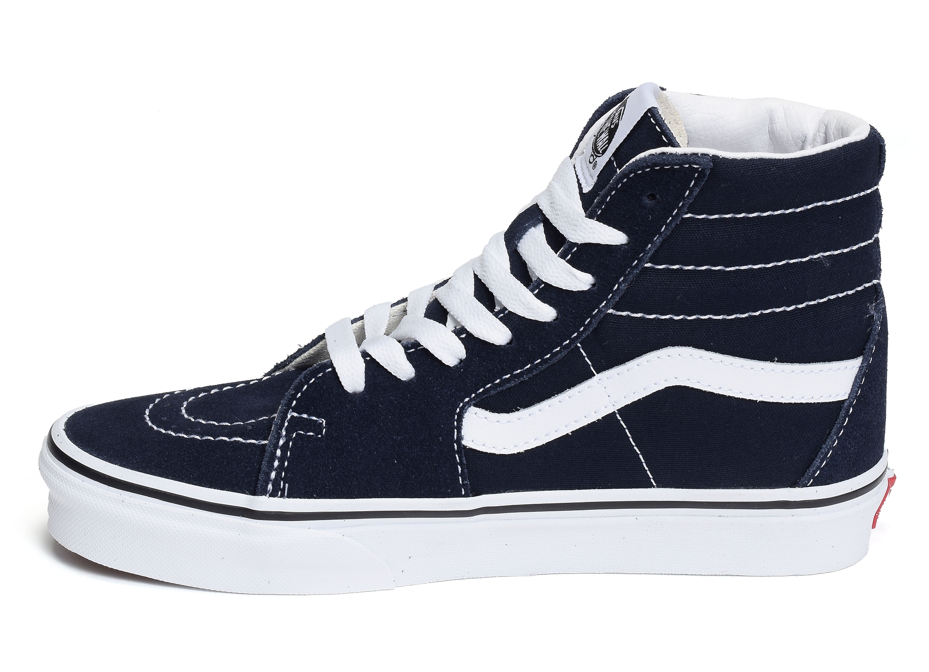 Ua sk8 hi marine blanc